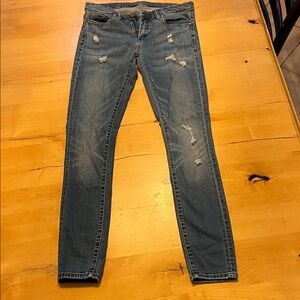 Blank NYC Women's Distressed Blue Skinny Jeans